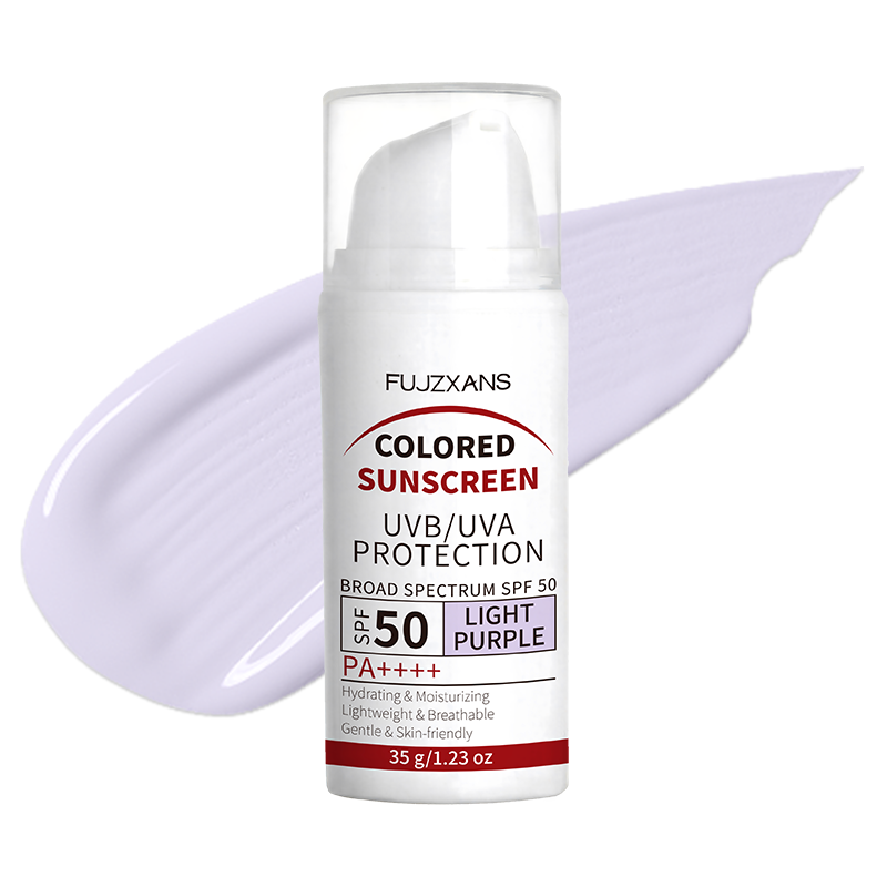 Bb Cream Tinted - ครีมกันแดดสีม่วงอ่อน SPF 50 รองพื้นบีบีครีม - ผิวกระจ่างใส