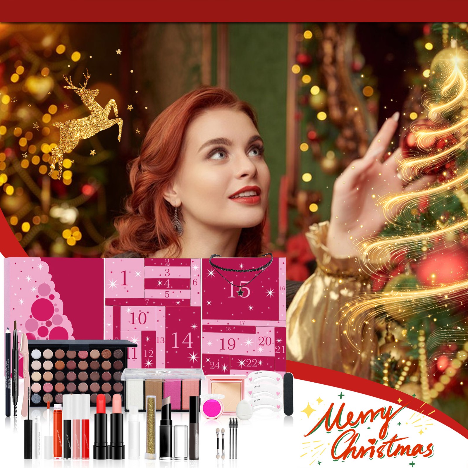 Beauty Makeup Events - สาวแต่งหน้า Advent ปฏิทิน Surprise กล่องตาบอด 24