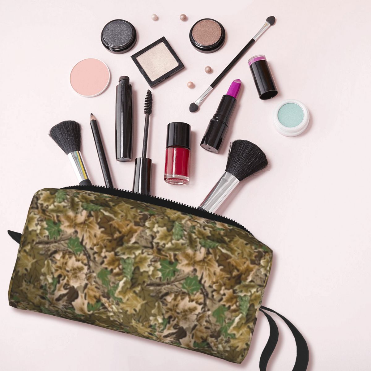 Beauty Real Makeup - กระเป๋าเครื่องสำอาง Real Tree กระเป๋าจัดระเบียบเครื่องสำอาง กระเป๋าใส่เครื่องสำอางสำหรับผู้หญิง กระเป๋าใส่เครื่องสำอางสำหรับเดินทาง