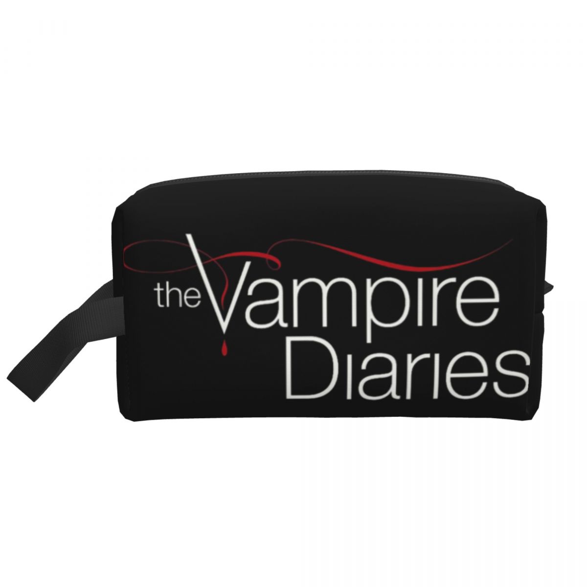 Beauty Vampire Makeup - กระเป๋าใส่เครื่องสำอางลาย The Vampire Diaries สไตล์น่ารักสำหรับผู้หญิง กระเป๋าเครื่องสำอางค์ลายซอมเมอร์แฮลเดอร์