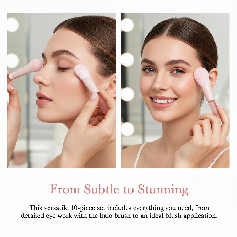 ชุดแปรงแต่งหน้าสังเคราะห์ 10 ช - Beauty Makeup Events บทวิจารณ์และราคา