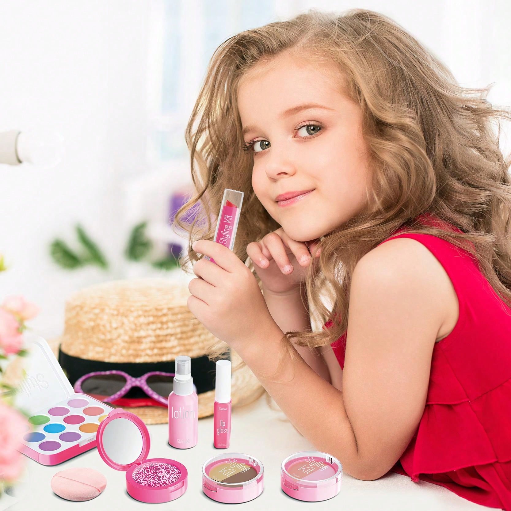 เด็กแกล้งแต่งหน้าเล่นชุดสําหรั - Beauty Makeup Set For Kids บทวิจารณ์และราคา