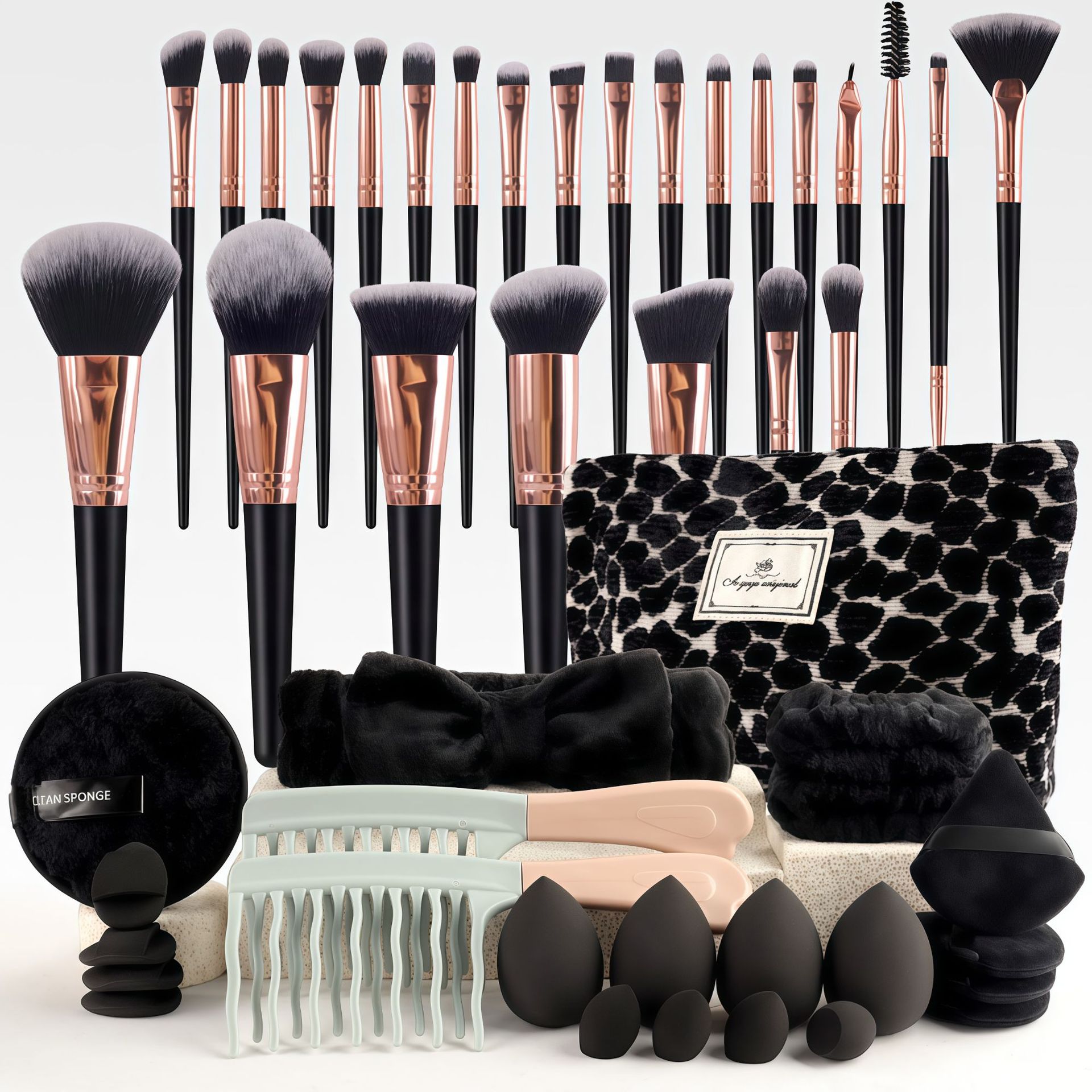 ชุดแปรงแต่งหน้าสไตล์หรูหรา ชุด - Beauty With Makeup บทวิจารณ์และราคา