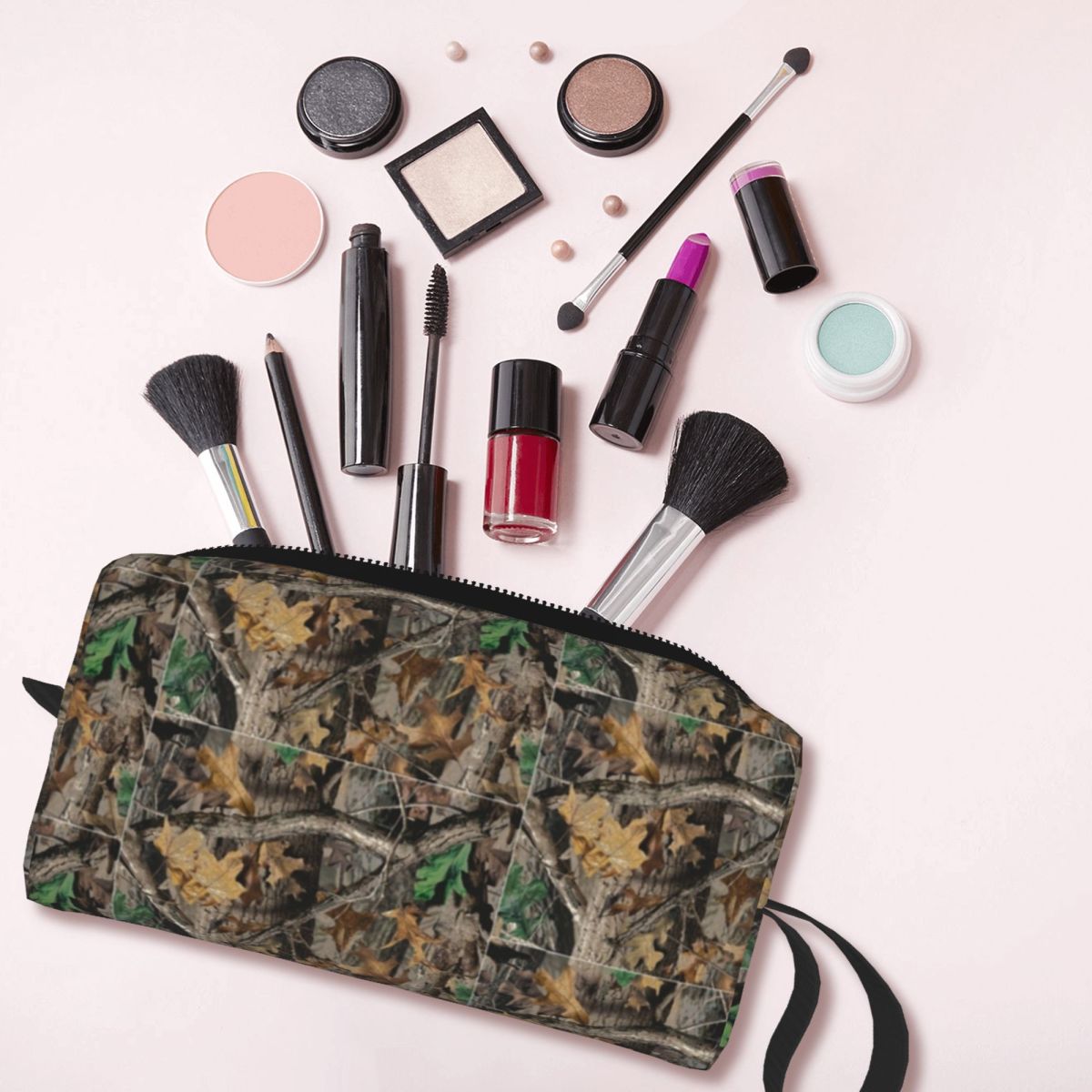 กระเป๋าเครื่องสำอางลายพรางทหาร - Beauty Real Makeup บทวิจารณ์และราคา