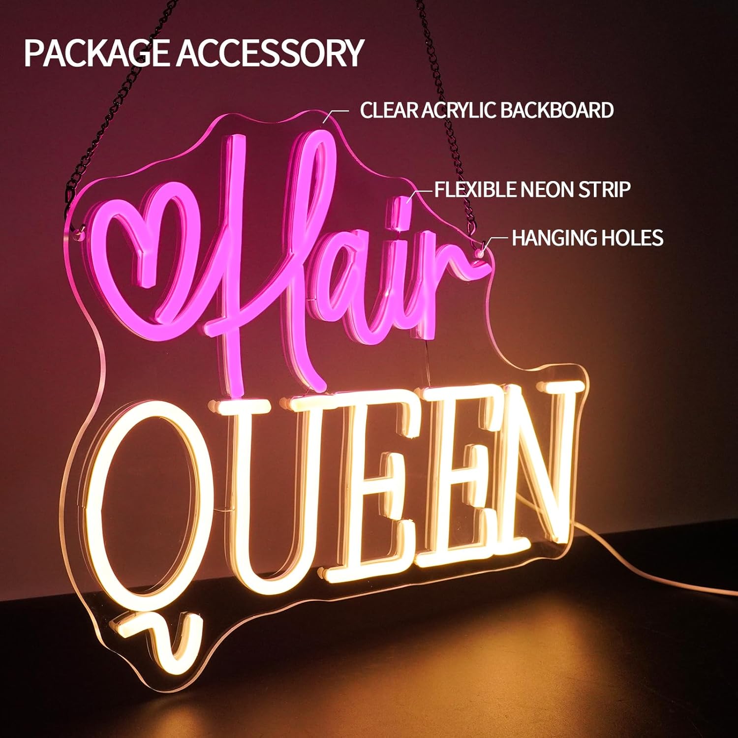 ป้ายไฟนีออนร้านทำผม ใช้พลังงาน - Beauty Queen Makeup Studio บทวิจารณ์และราคา