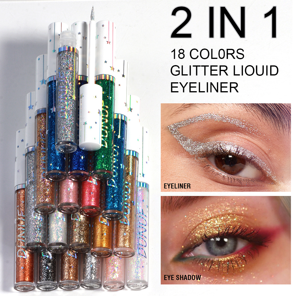 6 ชิ้นชุดอายไลเนอร์กลิตเตอร์สี - Beauty Makeup Events บทวิจารณ์และราคา