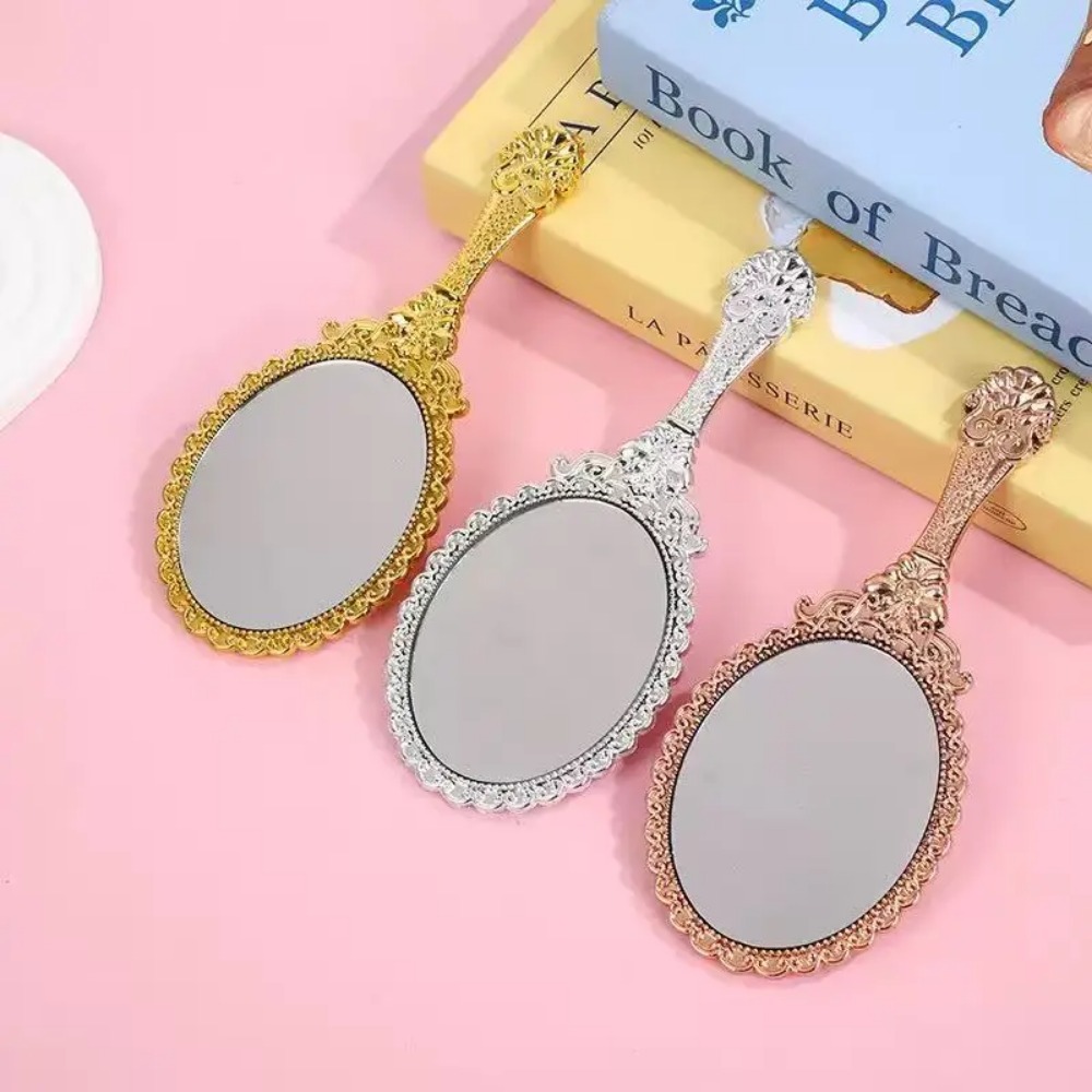 กระจกมือถือแบบมีลวดลายดอกไม้ย้ - Beauty Makeup Events บทวิจารณ์และราคา