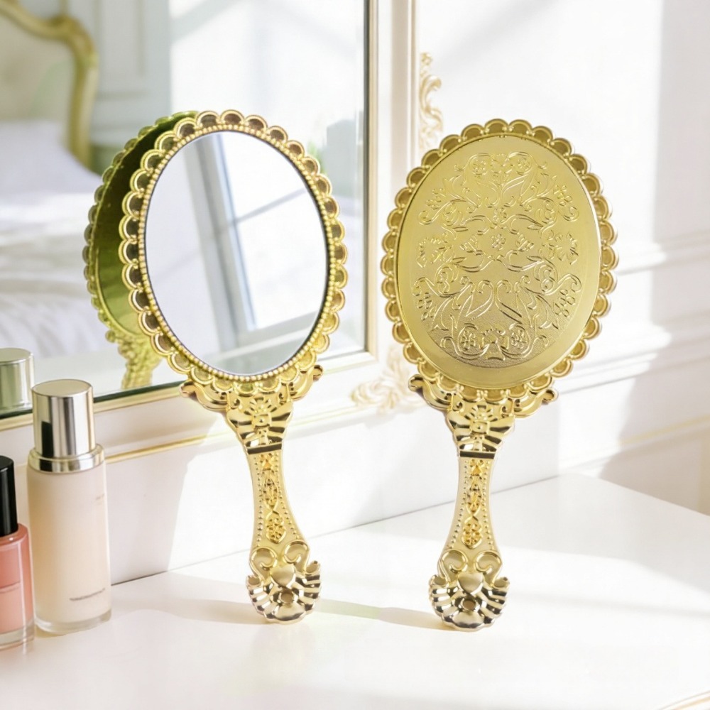 กระจกมือถือแบบมีลวดลายดอกไม้ย้ - Beauty Makeup Events บทวิจารณ์และราคา