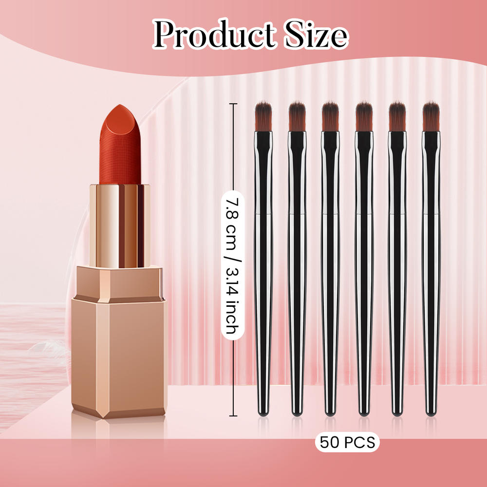 50/100 ชิ้นชุดแปรงทาปากแบบใช้แ - Beauty With Makeup บทวิจารณ์และราคา