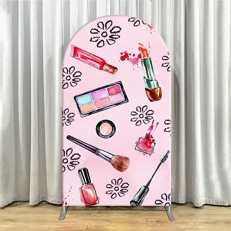 ฉากหลังโค้งด้านเดียวสีชมพูสวยห - Beauty Makeup Events บทวิจารณ์และราคา