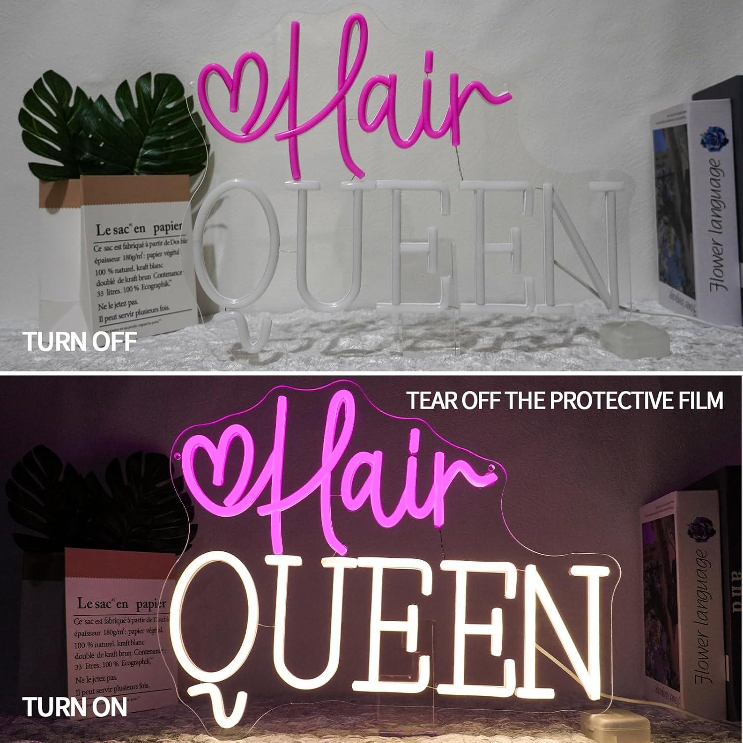ป้ายไฟนีออน Hair Queen ปรับควา - Beauty Queen Makeup Studio บทวิจารณ์และราคา