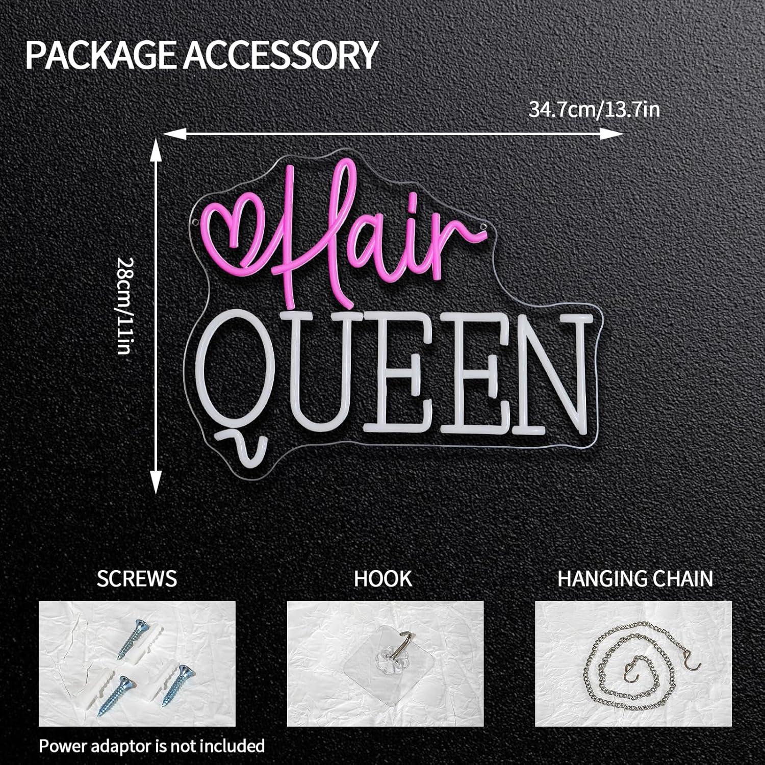 ป้ายไฟนีออน Hair Queen ปรับควา - Beauty Queen Makeup Studio บทวิจารณ์และราคา