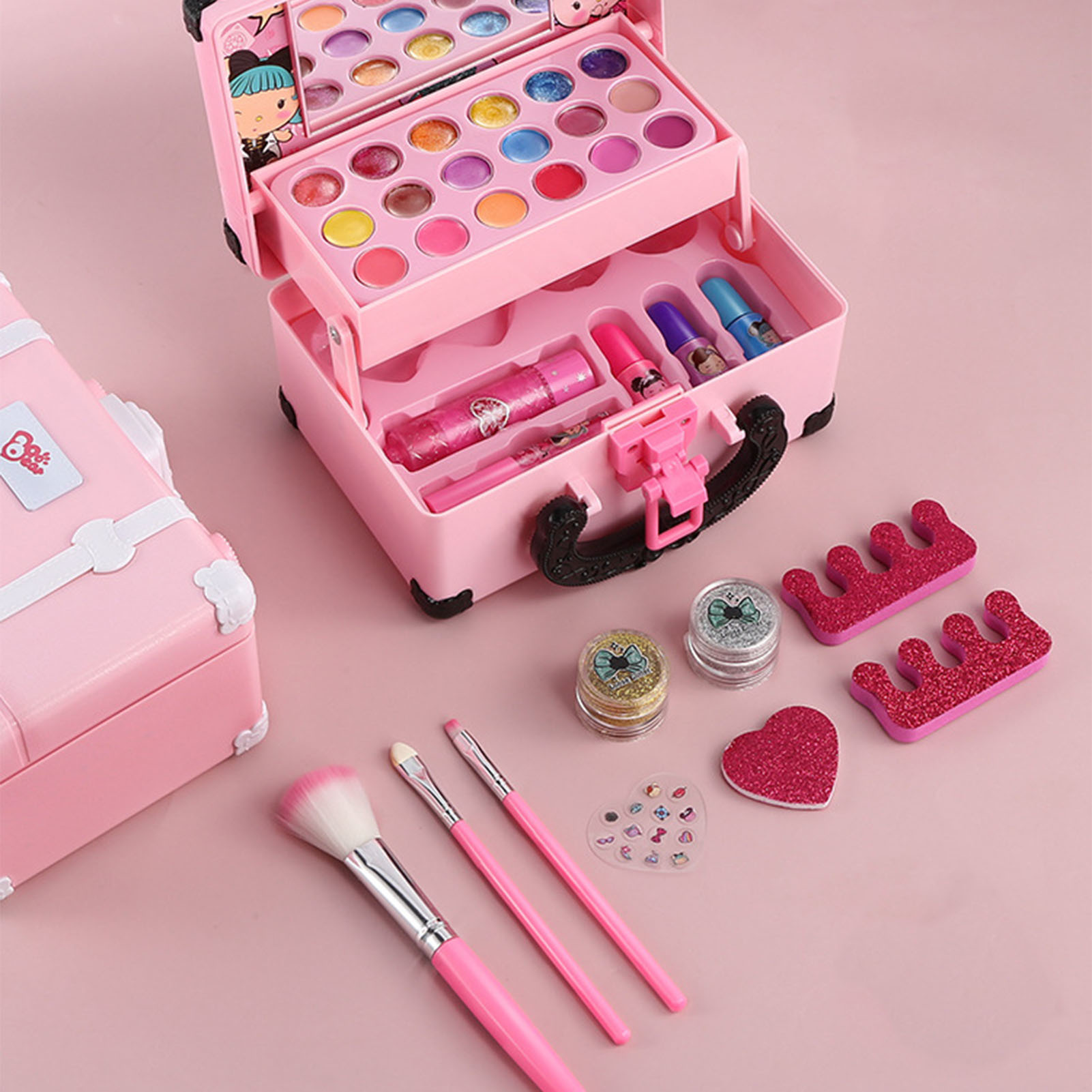 ชุดเครื่องสำอางเด็ก ลิปสติก ขอ - Beauty Makeup Kit For Kids บทวิจารณ์และราคา