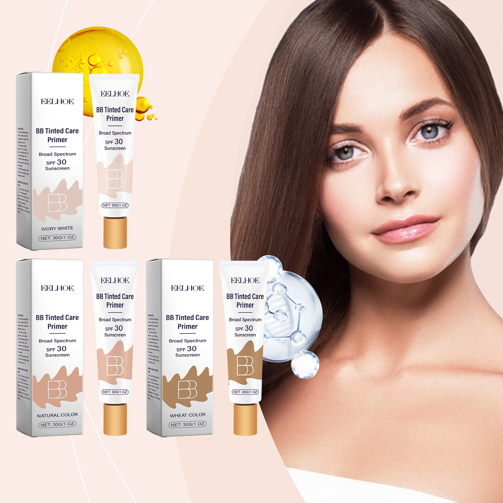 บีบีครีมปกป้องผิว - ปกปิดจุดด่ - Bb Cream Tinted บทวิจารณ์และราคา