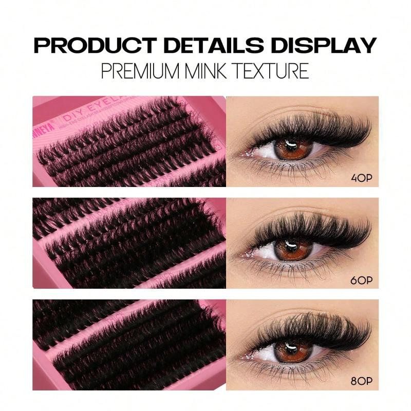 ขนตาปลอมแบบกลุ่ม ความยาวผสม ให - Beauty Makeup Events บทวิจารณ์และราคา