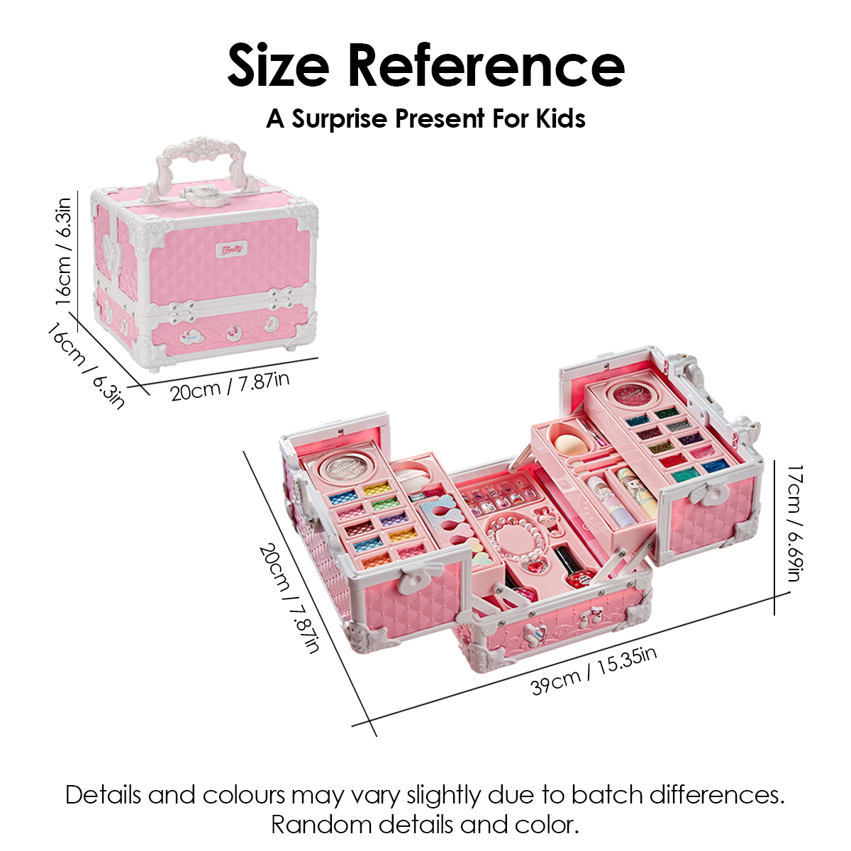 เด็กแต่งหน้าชุดสําหรับสาวเจ้าห - Beauty Makeup Kit For Kids บทวิจารณ์และราคา