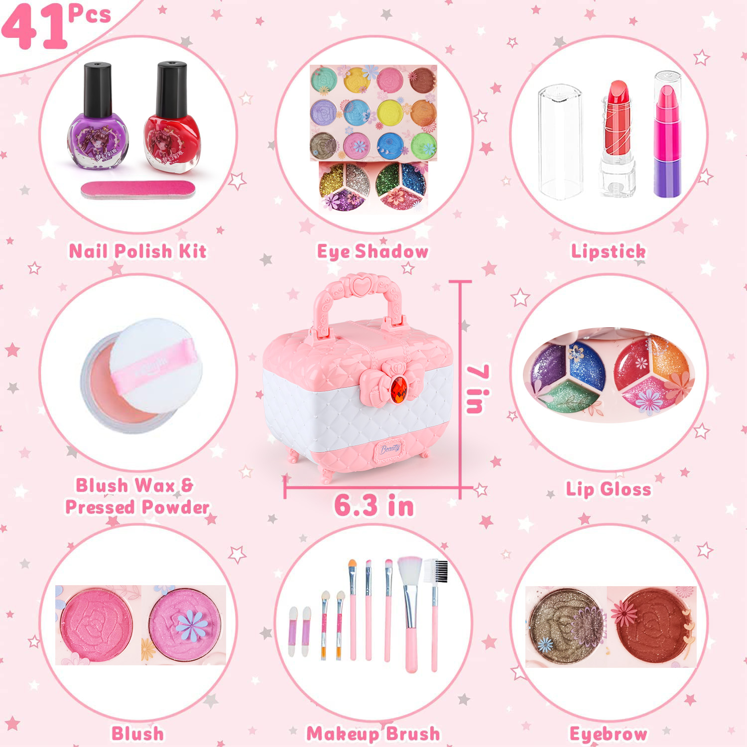 ชุดของเล่นแต่งหน้าสำหรับเด็กผู - Beauty Real Makeup บทวิจารณ์และราคา