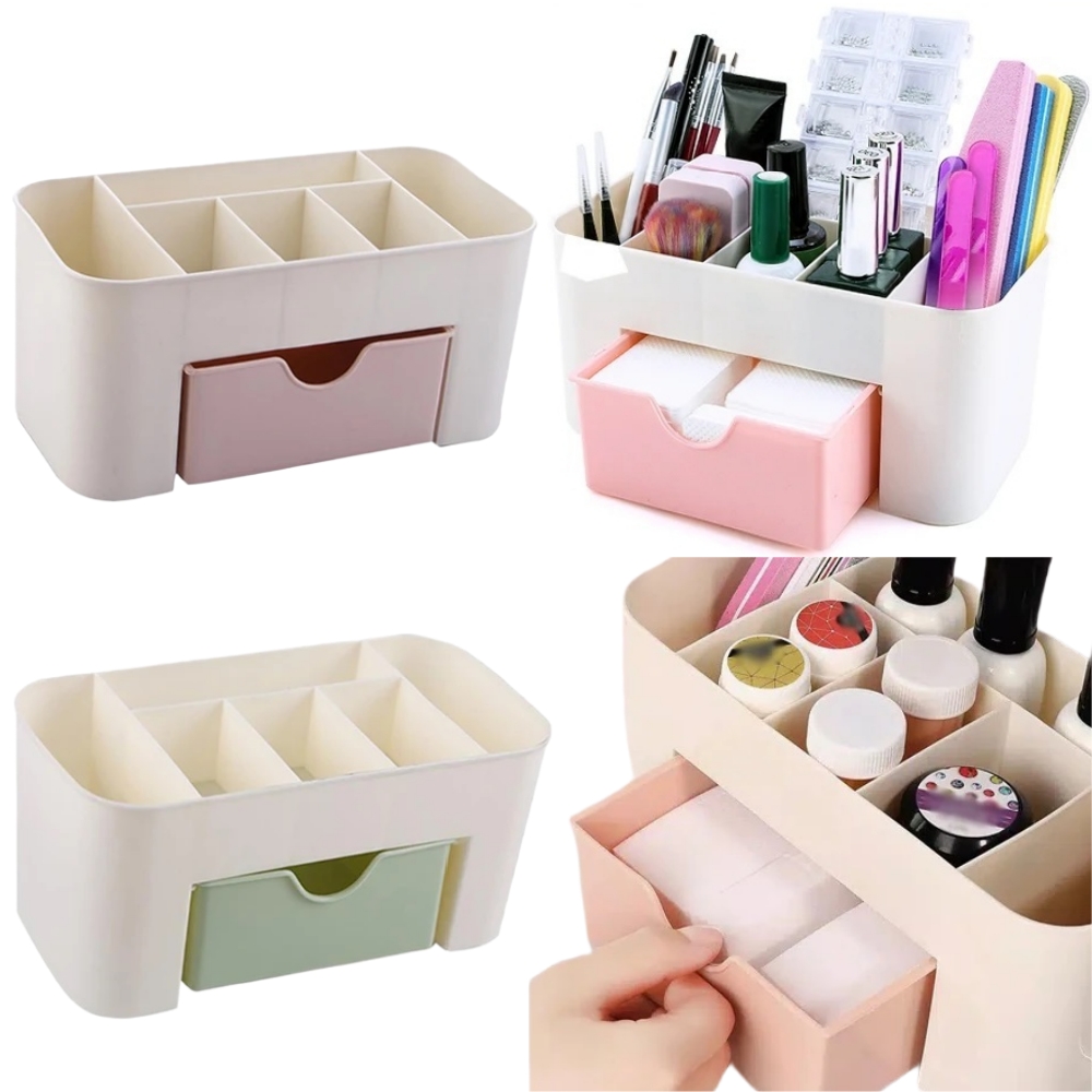 Nail Art Organizer เดสก์ท็อปลิ - Beauty Makeup Lipstick บทวิจารณ์และราคา