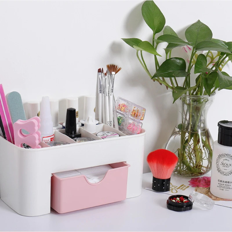 Nail Art Organizer เดสก์ท็อปลิ - Beauty Makeup Lipstick บทวิจารณ์และราคา