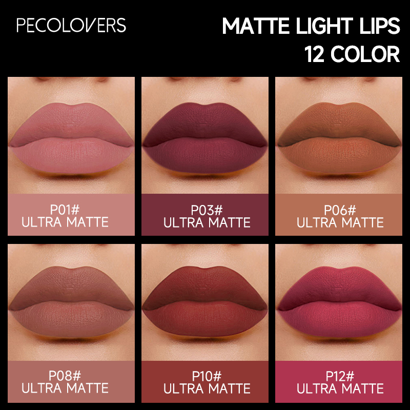 ลิปกลอสเนื้อแมทท์สีน้ำตาลแดงนู - Beauty Makeup Lipstick บทวิจารณ์และราคา