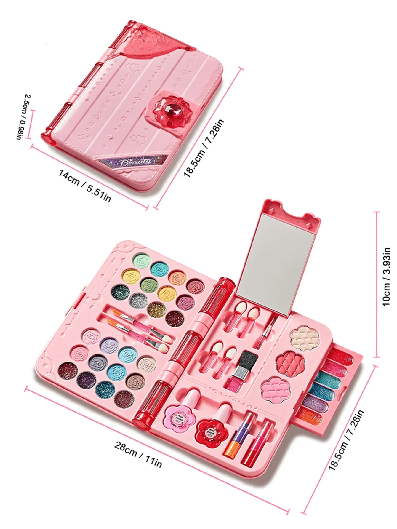 ชุดเครื่องสำอางเด็กแบบล้างออกไ - Beauty Real Makeup บทวิจารณ์และราคา